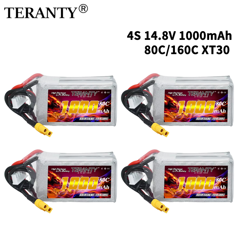 Drone Battery Lipo - TERANTY 4S 1000mAh 14.8V 80C/160C Baterai