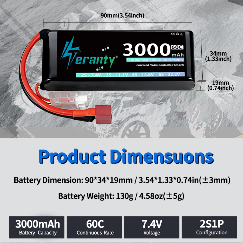 TERANTY 2S 3000mAh Baterai Lip - Drone Battery Lipo ulasan dan harga