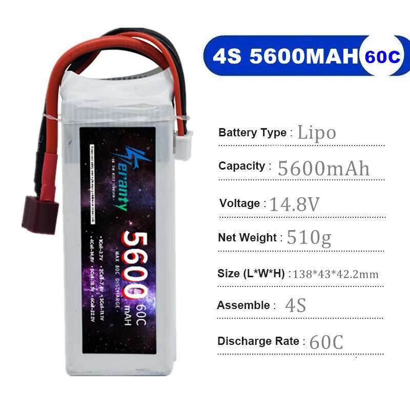 TERANTY 5600MAH 60C 2S 3S 4S 6 - Drone Battery 6S ulasan dan harga
