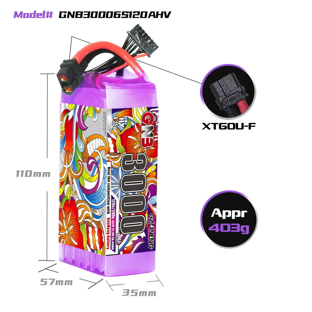 Baterai Lipo GNB 6S 22.8V 3000 - Drone Battery 6S ulasan dan harga