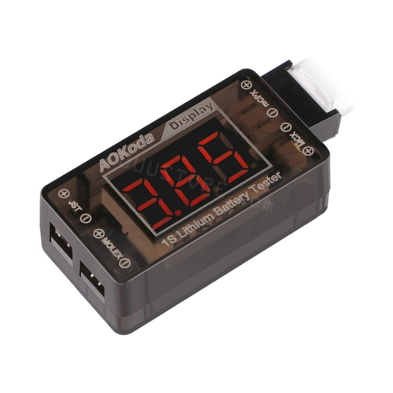 AOKoda AOK-041 1S Penguji Tega - Drone Battery Voltage Checker ulasan dan harga